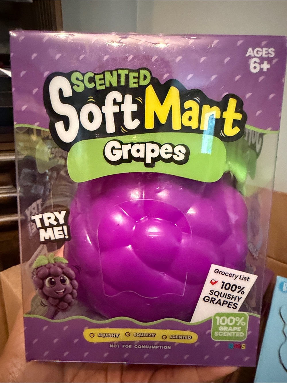 Scented Purple Grapes Squishy Toy - Kids Learning Toy
